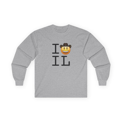 "I'm a Cowboy or Cowgirl in Illinois" Long Sleeve Shirt