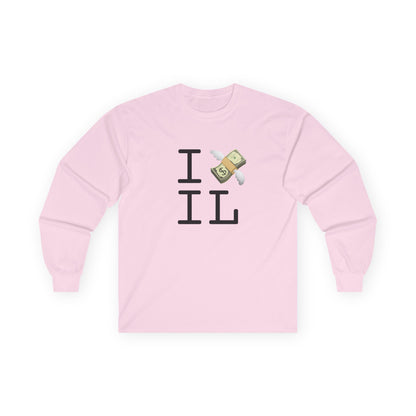 "I Lose Money in Illinois" Long Sleeve Shirt