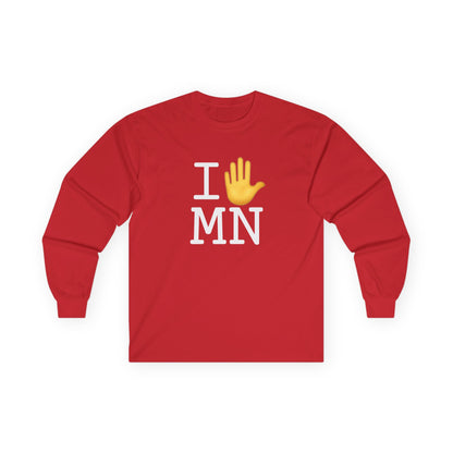 "I Stop (Raised Hand) Minnesota" Long Sleeve Shirt