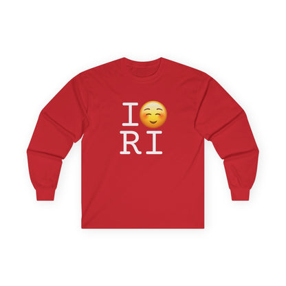 "I Blush at Rhode Island" Long Sleeve Shirt