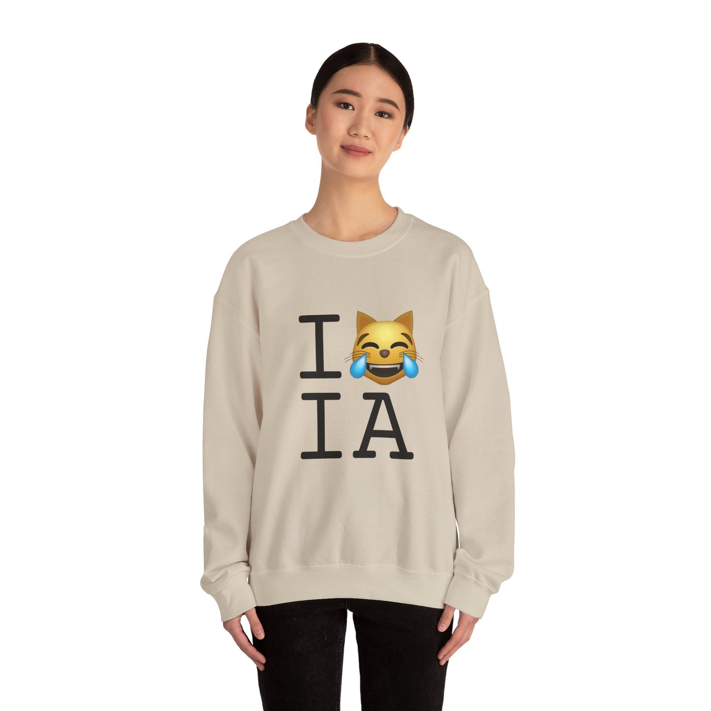 "I'm Laughing like a Cat at Iowa" Sweatshirt