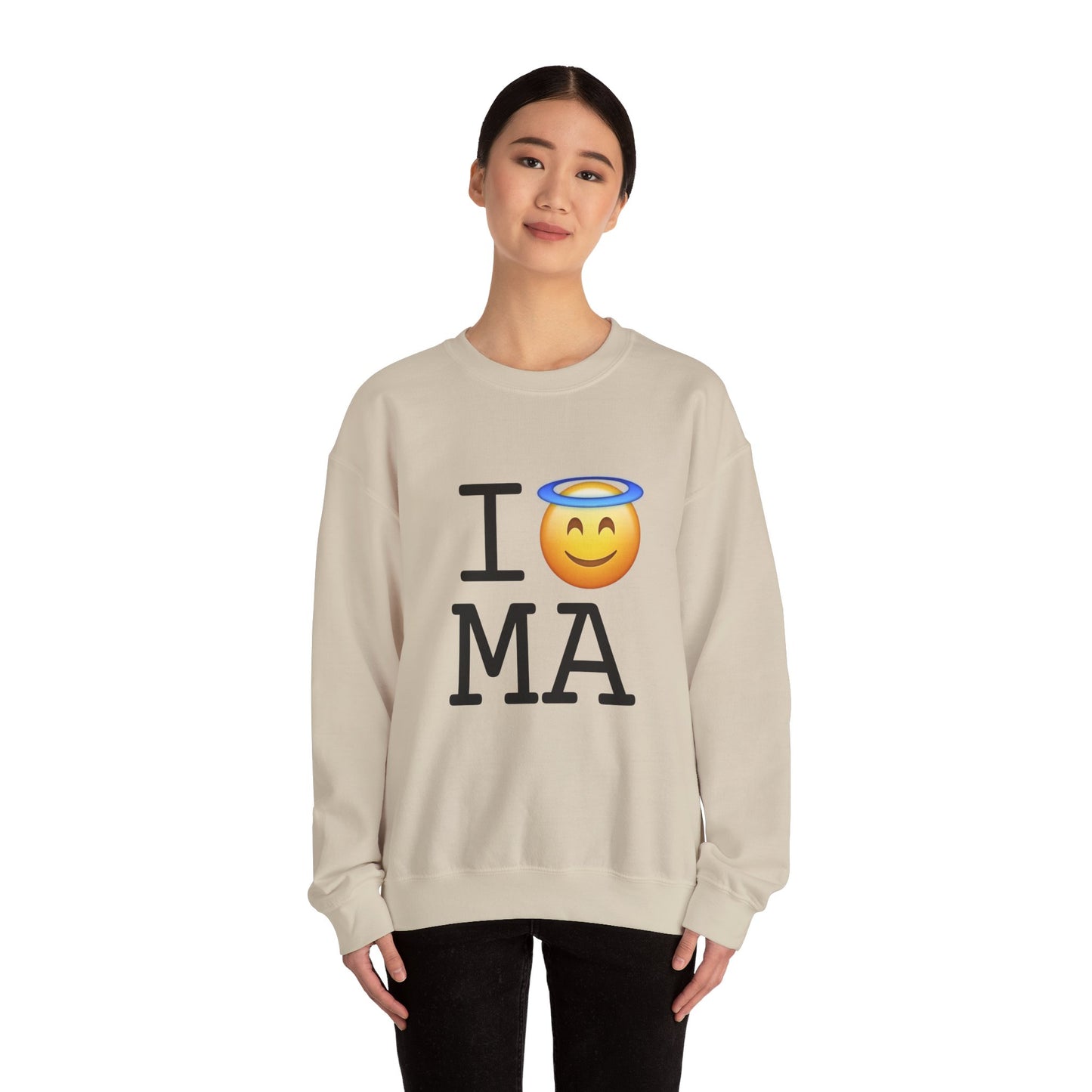 "I'm an Angel in Massachusetts" Sweatshirt