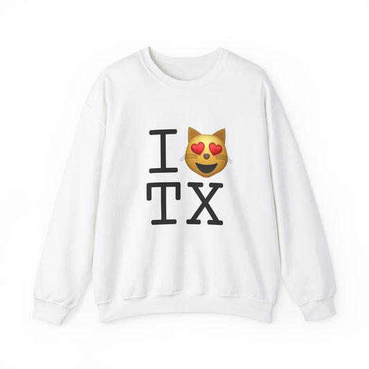 "I'm a Cat that Loves Texas" Sweatshirt