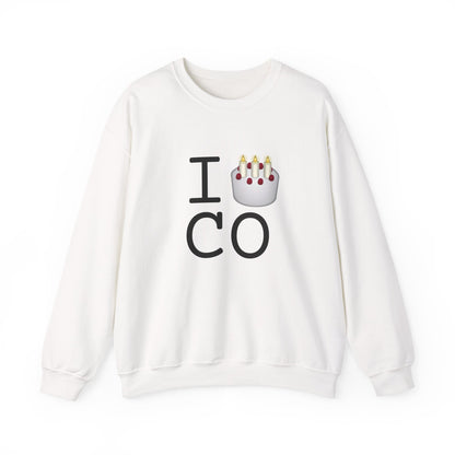 "I Birthday Cake Colorado" Sweatshirt
