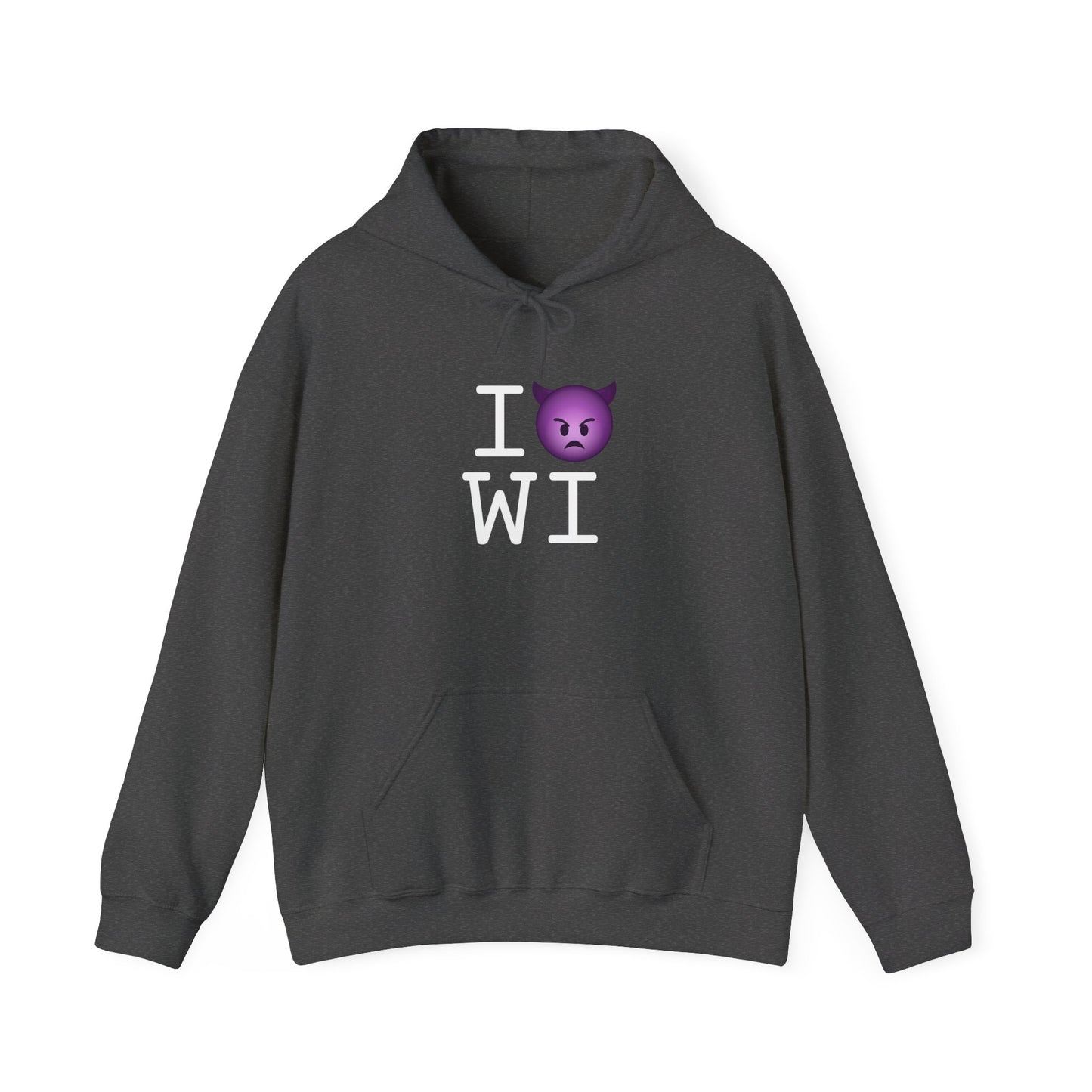 "I'm an Angry Devil about Wisconsin" Hoodie