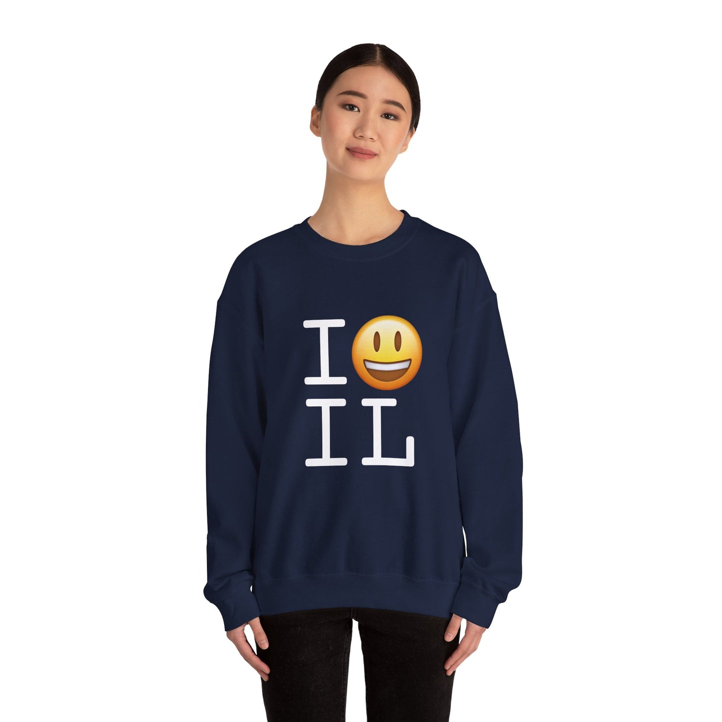 "I'm Happy about Illinois" Sweatshirt