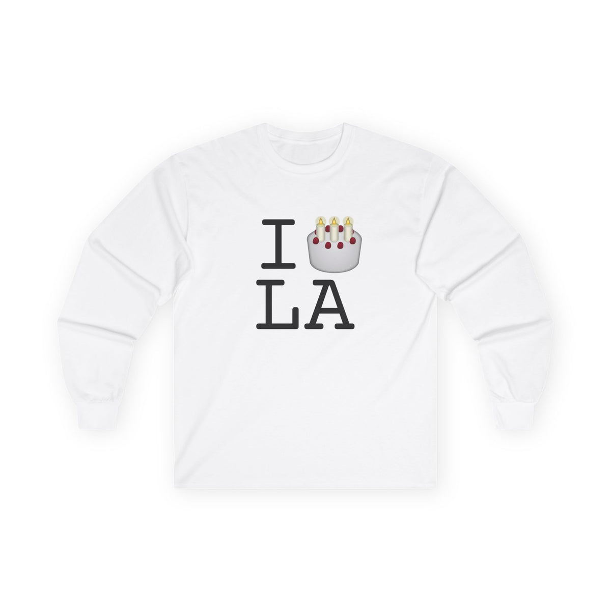 "I Birthday Cake Louisiana" Long Sleeve Shirt