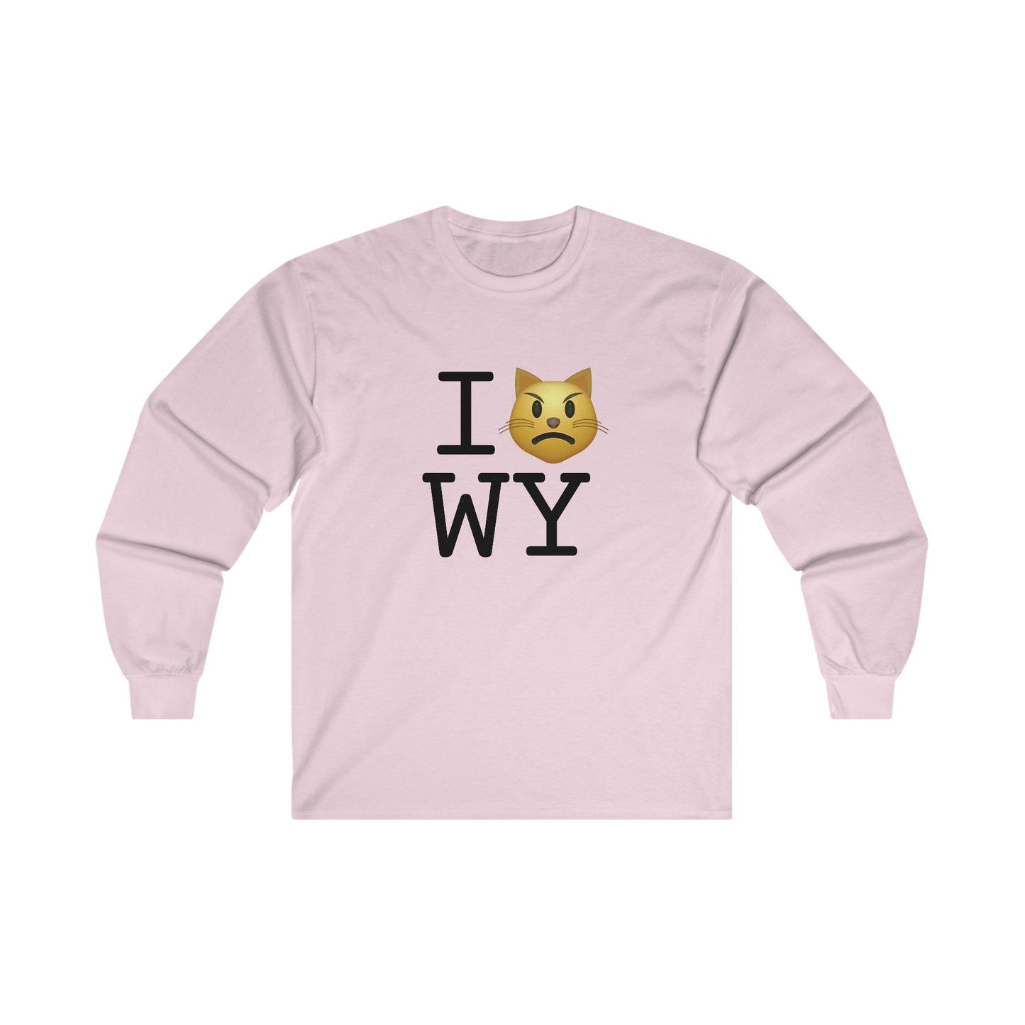 "I'm an Angry Cat about Wyoming" Long Sleeve Shirt