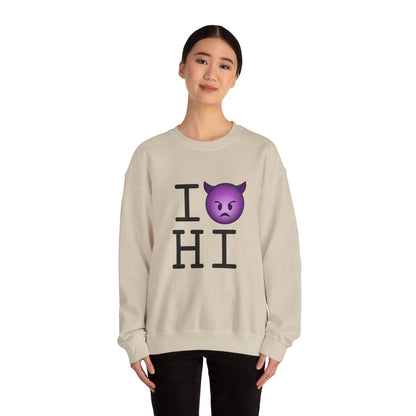 "I'm an Angry Devil about Hawaii" Sweatshirt