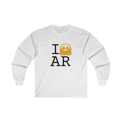 "I Hug Arkansas" Long Sleeve Shirt