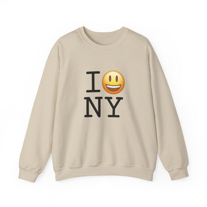 "I'm Happy about New York" Sweatshirt
