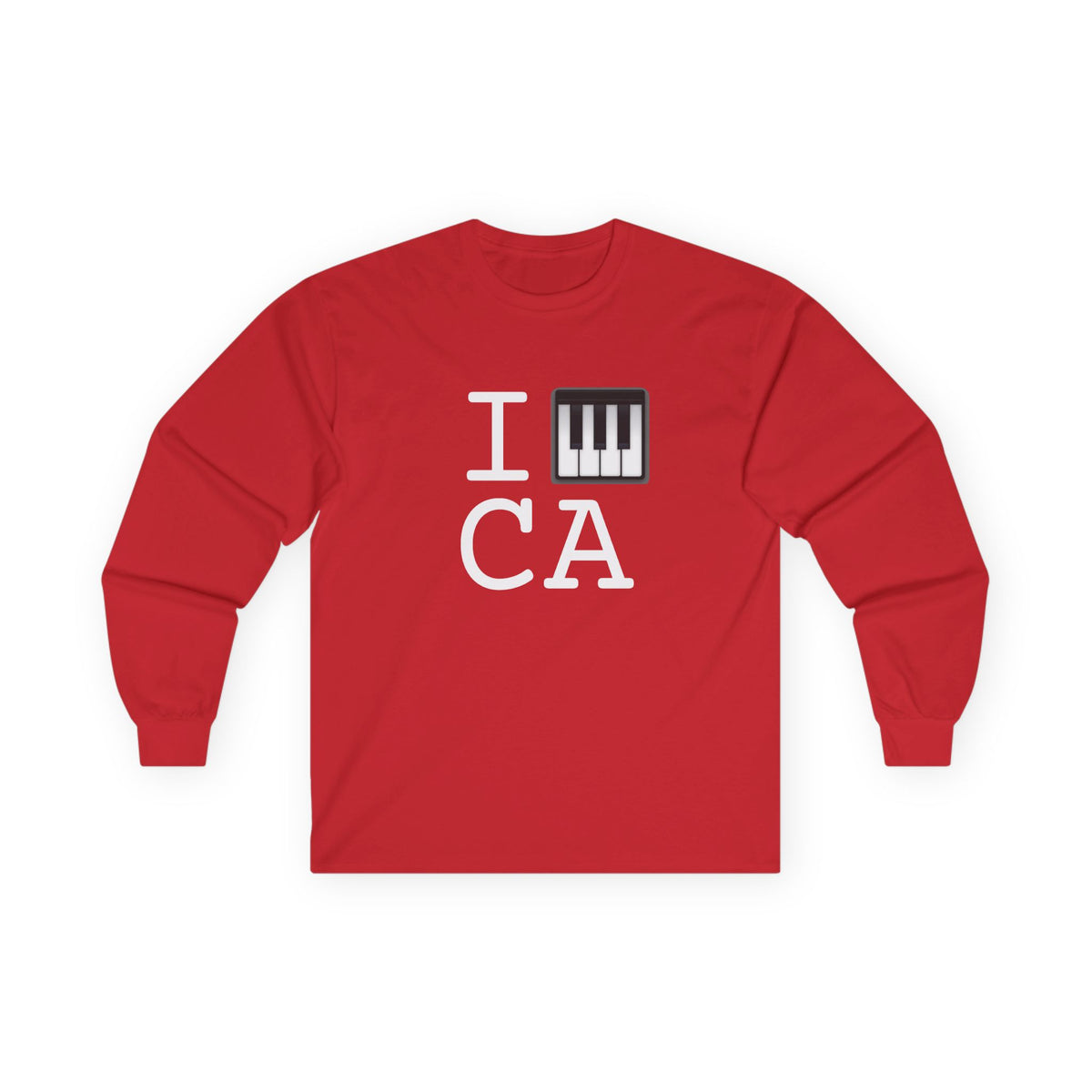 "I Piano California" Long Sleeve Shirt