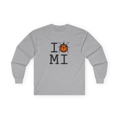"I Ladybug Michigan" Long Sleeve Shirt