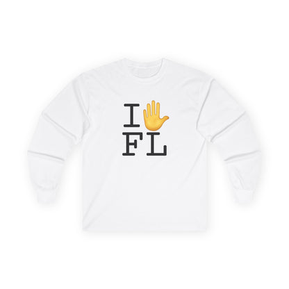 "I Stop (Raised Hand) Florida" Long Sleeve Shirt