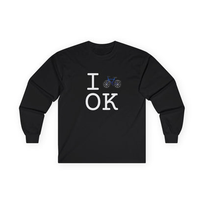 "I Bicycle Oklahoma" Long Sleeve Shirt