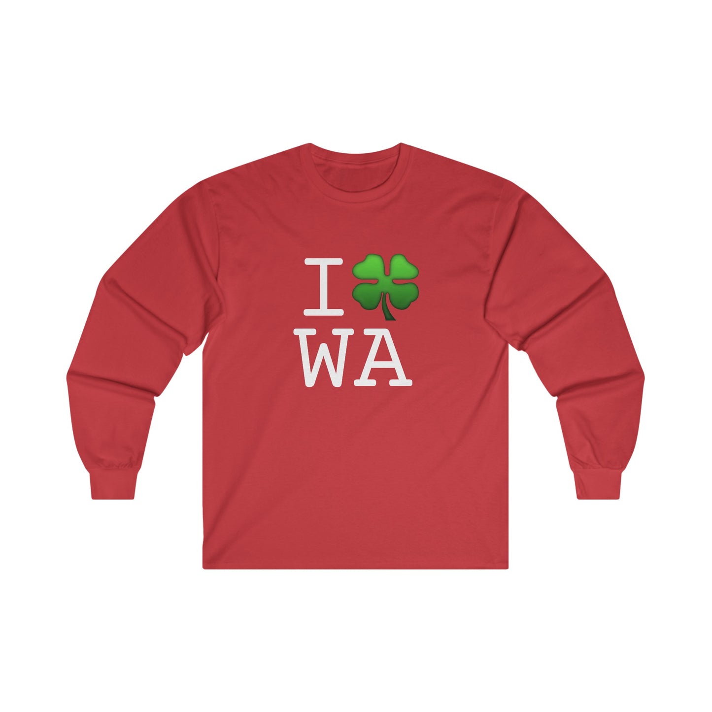 "I'm Lucky (Clover) in Washington" Long Sleeve Shirt