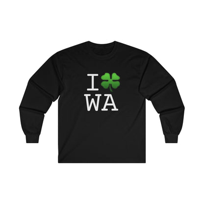 "I'm Lucky (Clover) in Washington" Long Sleeve Shirt