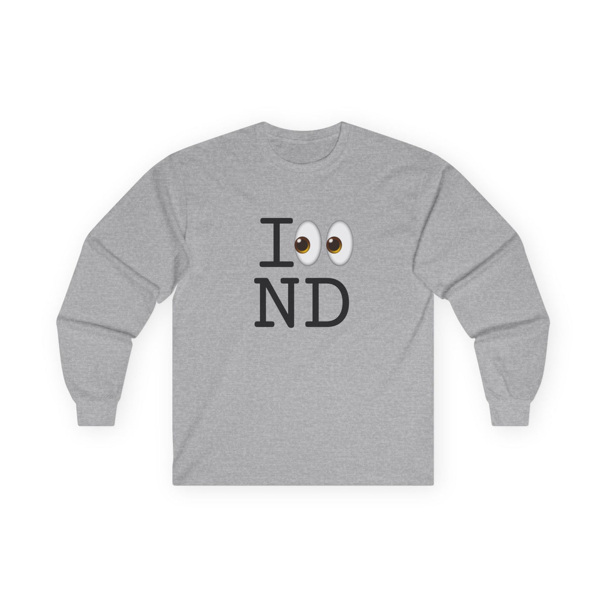 "I Look at North Dakota" Long Sleeve Shirt