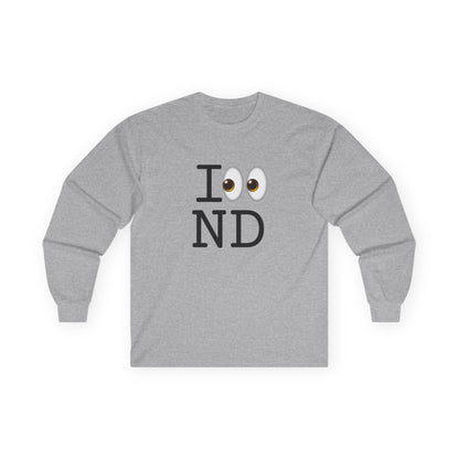 "I Look at North Dakota" Long Sleeve Shirt