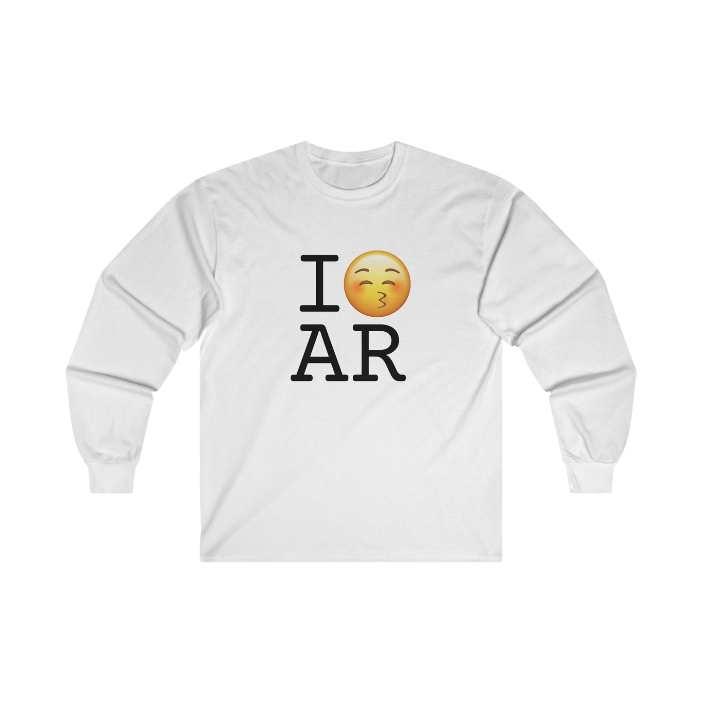 "I Kiss Arkansas" Long Sleeve Shirt