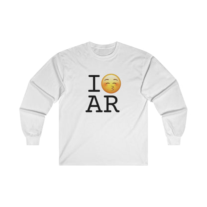 "I Kiss Arkansas" Long Sleeve Shirt