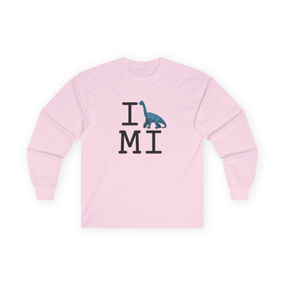 "I'm a Dinosaur in Michigan" Long Sleeve Shirt