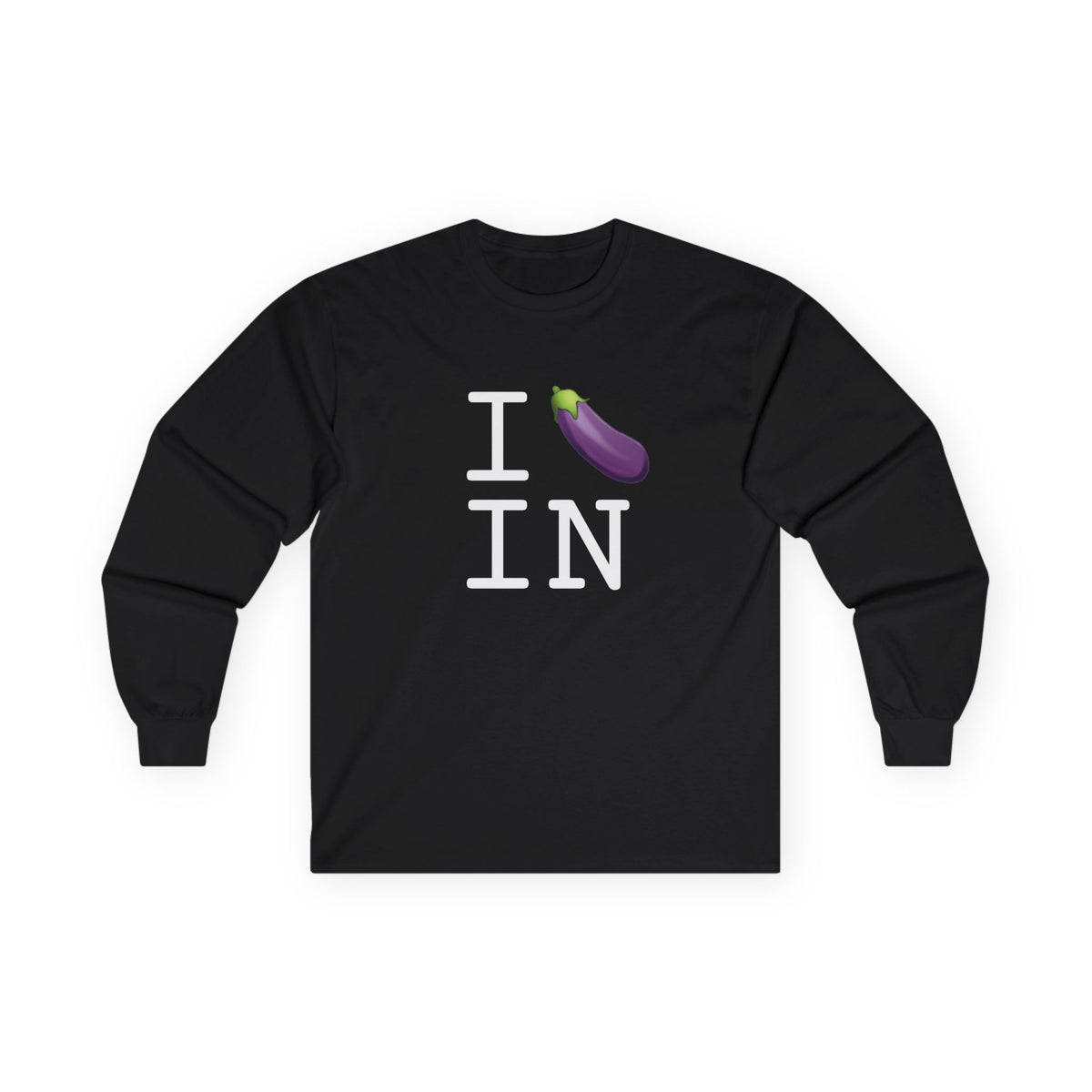 "I Eggplant Indiana" Long Sleeve Shirt