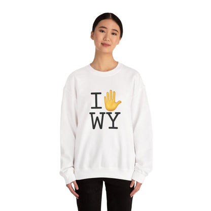 "I Stop (Raised Hand) Wyoming" Sweatshirt
