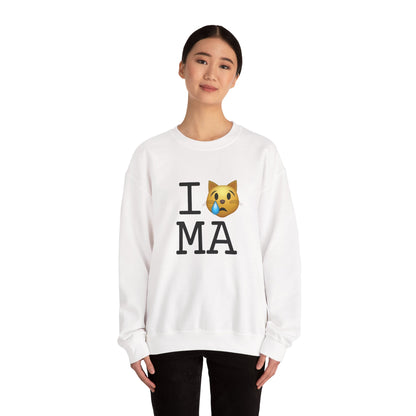 "I'm a Crying Cat about Massachusetts" Sweatshirt