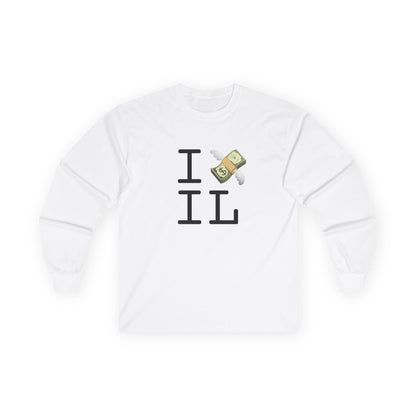 "I Lose Money in Illinois" Long Sleeve Shirt