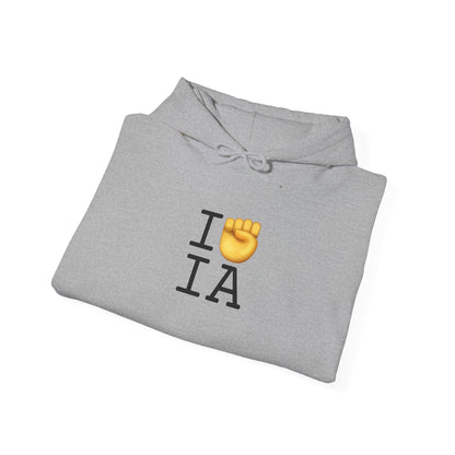 "I Raise my Fist with Iowa" Hoodie