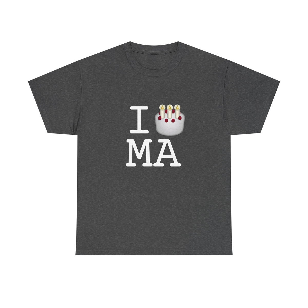 "I Birthday Cake Massachusetts" Tee