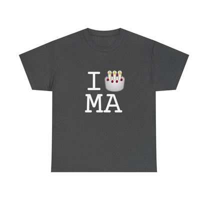 "I Birthday Cake Massachusetts" Tee
