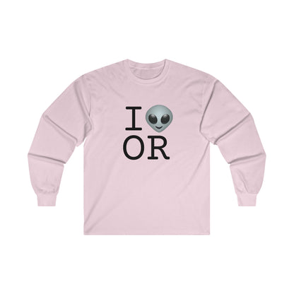 "I Feel Alien in Oregon" Long Sleeve Shirt