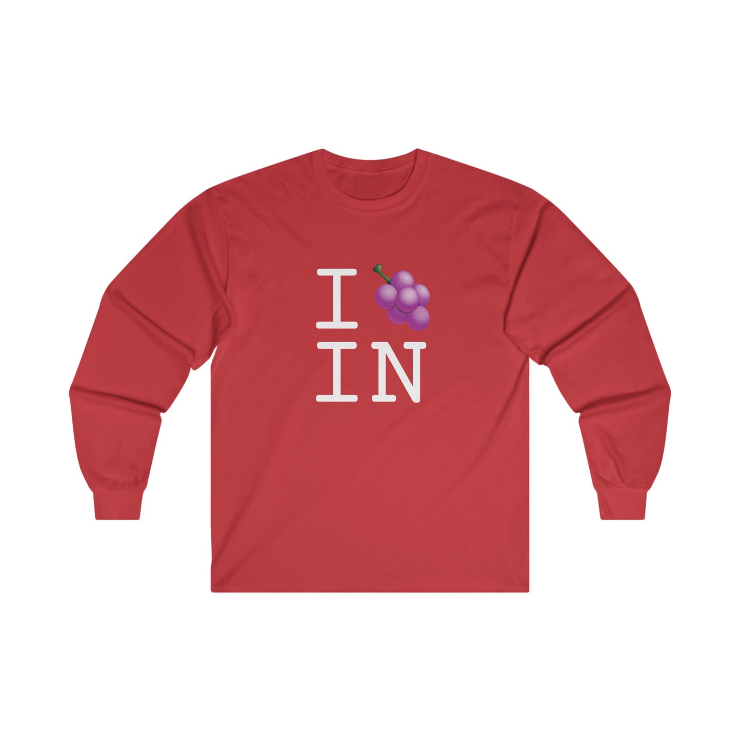 "I Grape Indiana" Long Sleeve Shirt