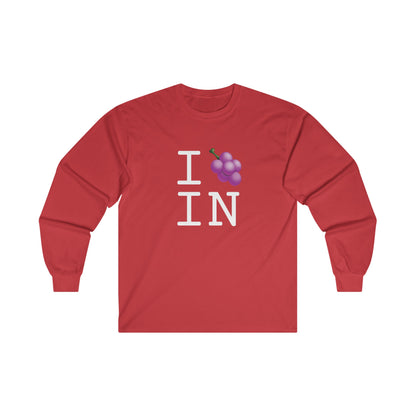 "I Grape Indiana" Long Sleeve Shirt