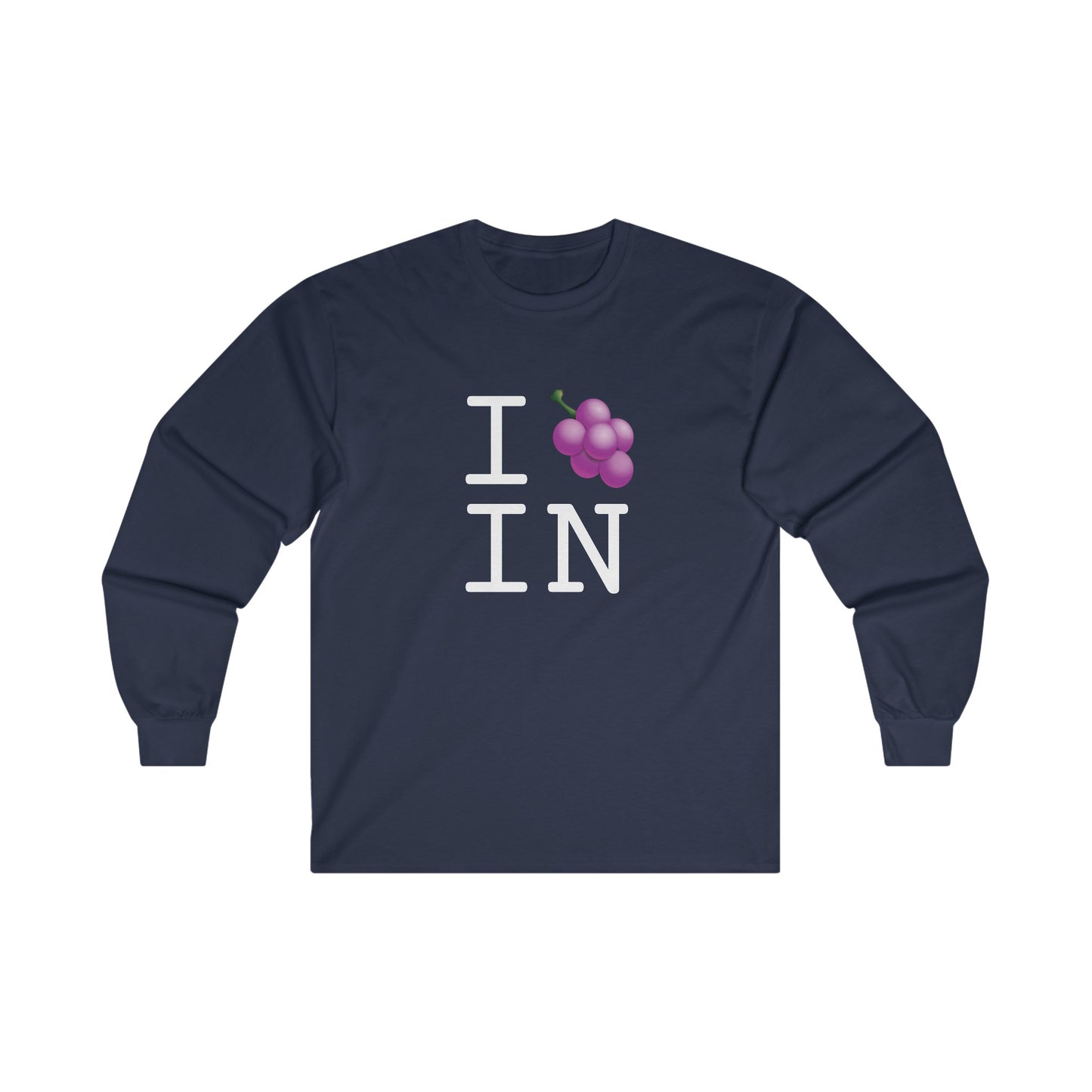 "I Grape Indiana" Long Sleeve Shirt