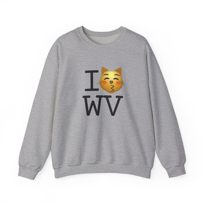 "I'm a Kissing Cat toward West Virginia" Sweatshirt