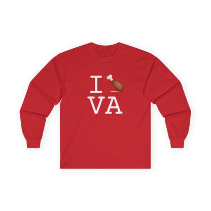 "I Chicken Drumstick Virginia" Long Sleeve Shirt