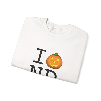 "I Jack-O-Lantern (Pumpkin) North Dakota" Sweatshirt