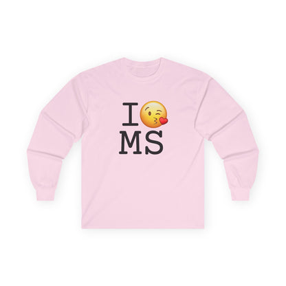 "I Blow a Kiss at Mississippi" Long Sleeve Shirt