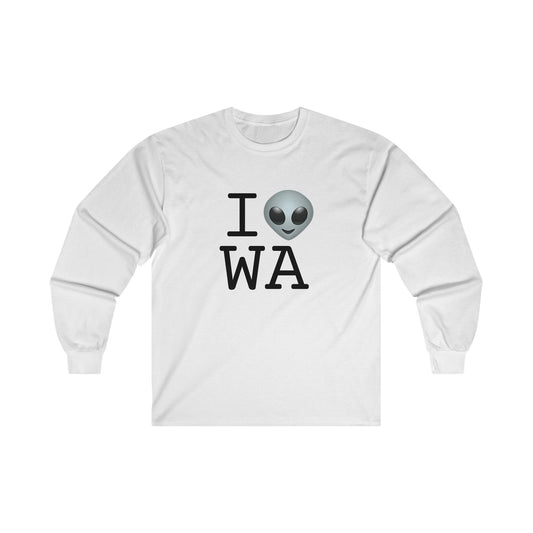 "I Feel Alien in Washington" Long Sleeve Shirt