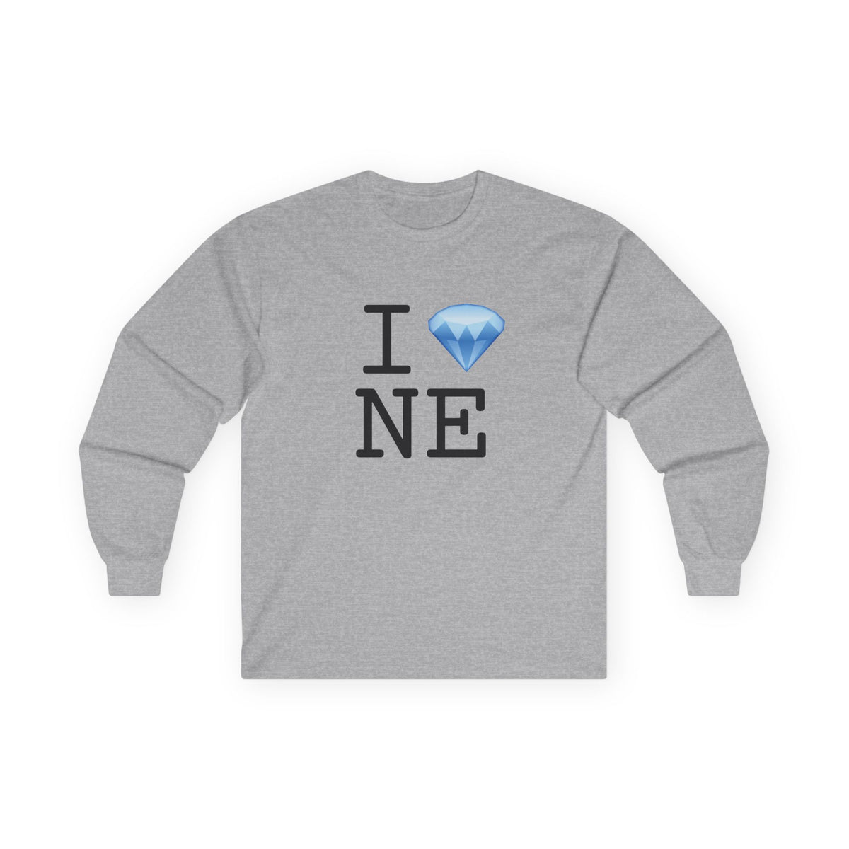 "I Diamond Nebraska" Long Sleeve Shirt