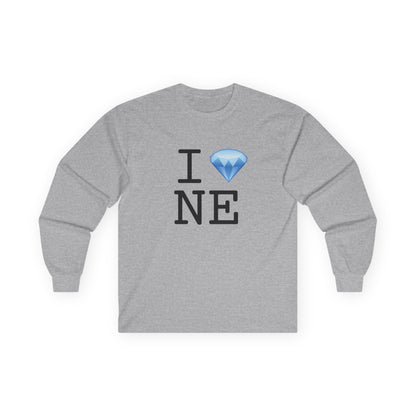 "I Diamond Nebraska" Long Sleeve Shirt