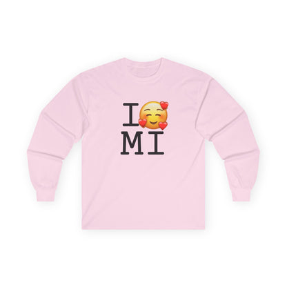 "I Adore Michigan" Long Sleeve Shirt