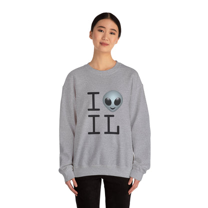 "I Feel Alien in Illinois" Sweatshirt