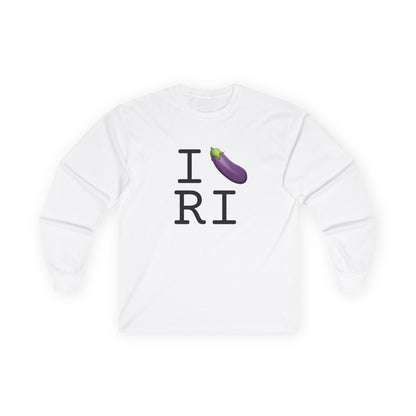"I Eggplant Rhode Island" Long Sleeve Shirt