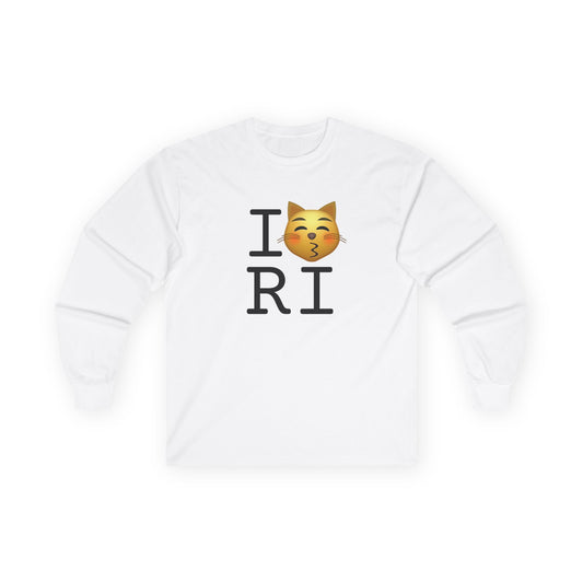 "I'm a Kissing Cat toward Rhode Island" Long Sleeve Shirt