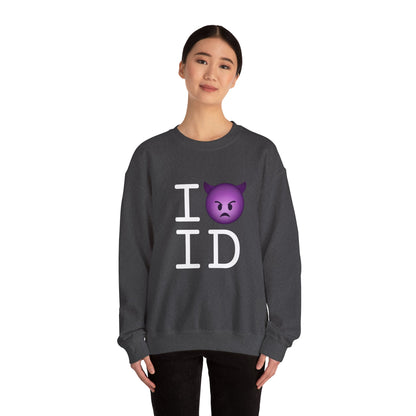 "I'm an Angry Devil about Idaho" Sweatshirt