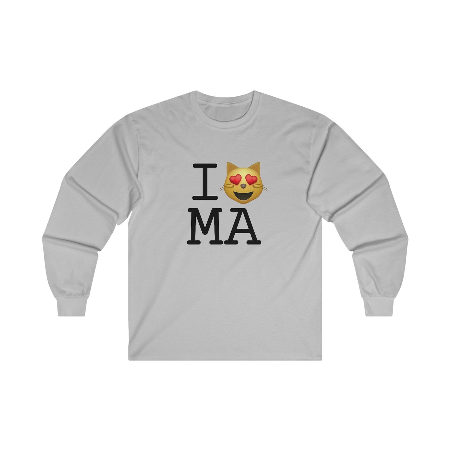 "I'm a Cat that Loves Massachusetts" Long Sleeve Shirt